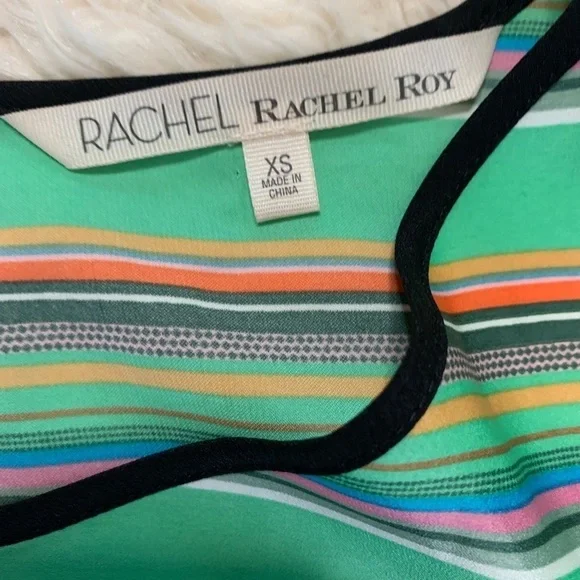 Rachel Rachel Roy Striped Handkerchief Hem Dress - Picture 13 of 15